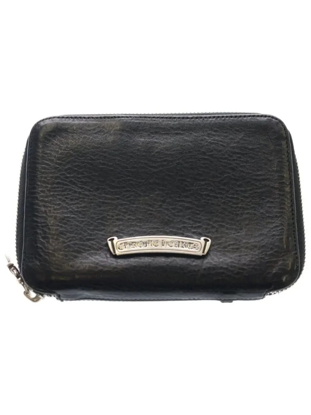 Chrome Hearts Bank Robber Leather Wallet with Cross Patch